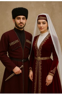 لباس آذری مردانه و زنانه